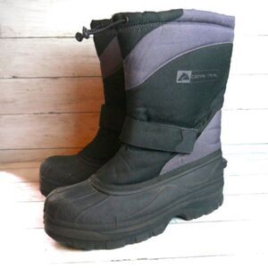 Vintage Ozark Trail Men's Size 12 Black Snow Boots Winter Mountain